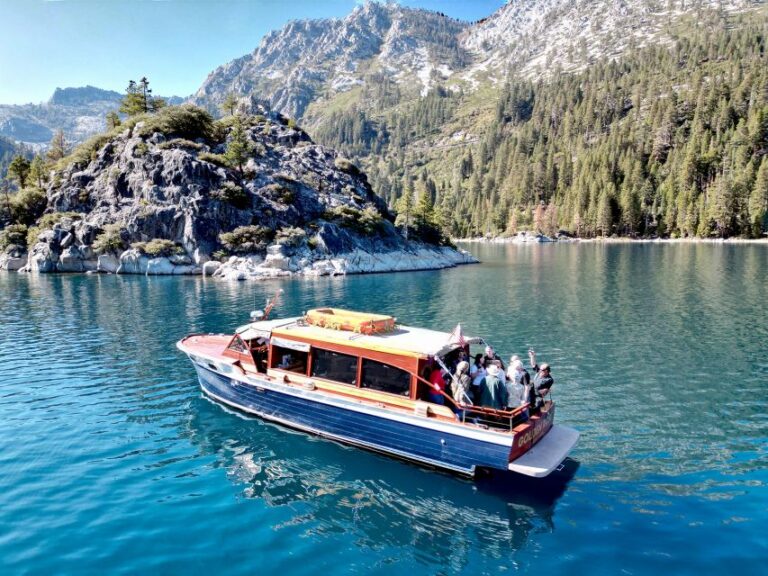 Lake Tahoe: Emerald Bay Sunset Wine Tasting Yacht Cruise Boat Cruise Details