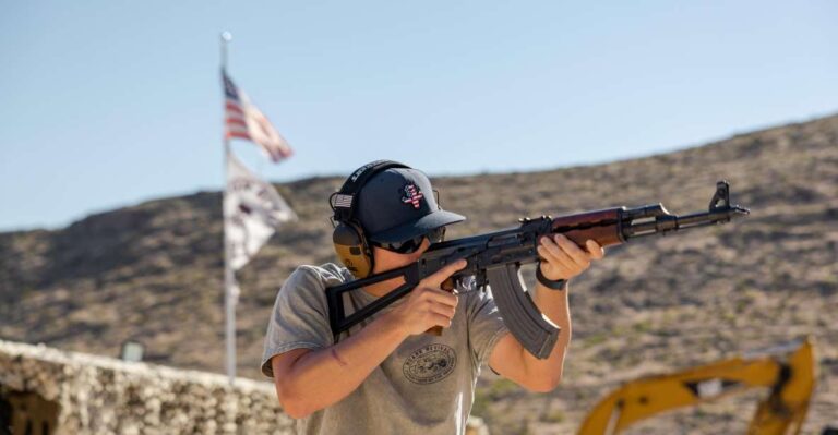 Las Vegas: Outdoor Shooting Range Experience With Instructor Overview Of The Activity