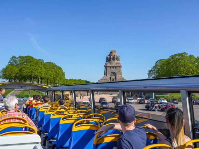 Leipzig: 13 Stop Hop On/hop Off Bus Ticket Tour Overview