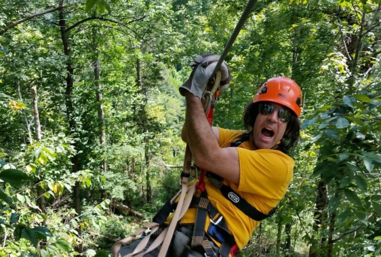 Lexington: Fully Guided Zipline Canopy Tour Tour Overview