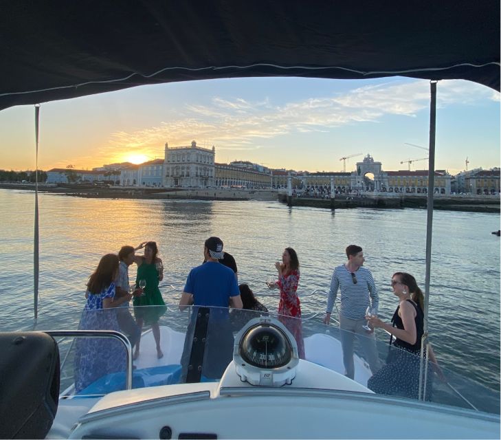 Lisbon: Sunset Tagus River Cruise With Welcome Drink Tour Overview