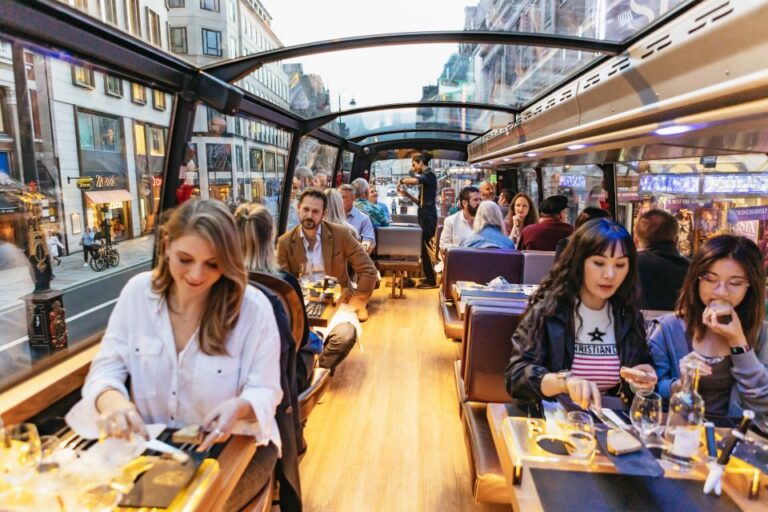 London: 6 Course Luxury Dinner Bus Tour Exceptional Gastronomy Onboard