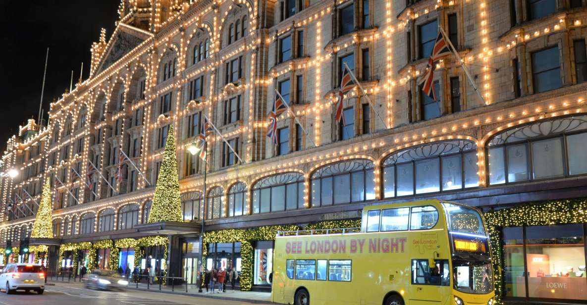 London: Winter Lights Open-Top Bus Tour With Guide - Tour Overview