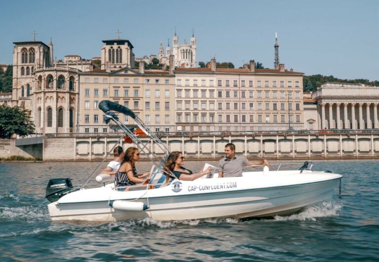 Lyon: Electric Boat Rental Without A License Overview