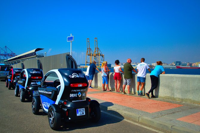 Malaga Highlights By Electric Car With Port Pick Up Meeting Points