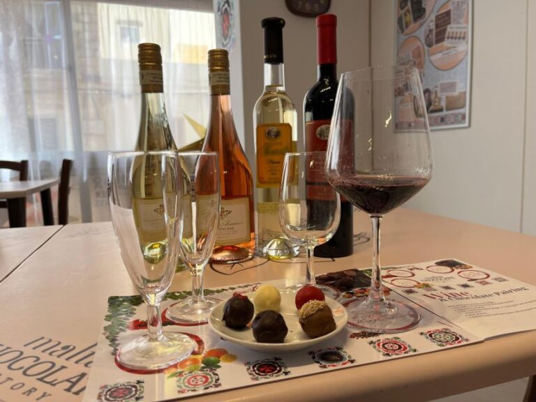 Malta: Wine And Chocolate Pairing Experience Experience Overview