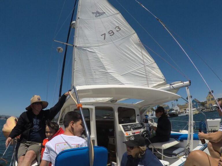 Marina Del Rey : 4 Hour Private Catamaran Sailboat For 6 Overview Of The Sailboat Tour