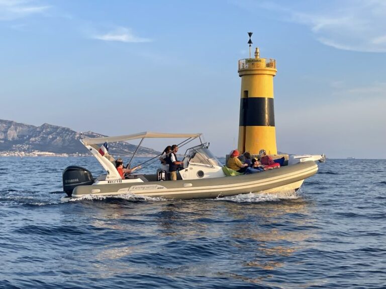 Marseille: Frioul Islands Sunset Speedboat Cruise Speedboat Cruise Details