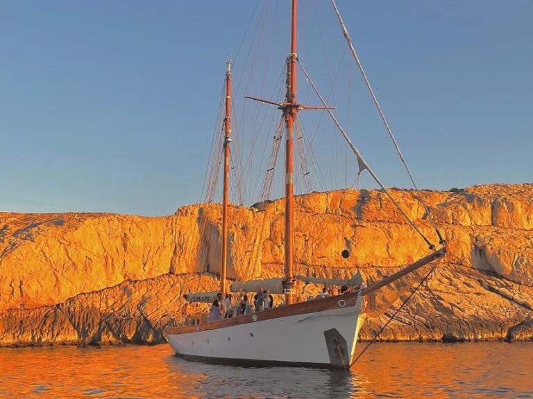 Marseille: Sunset Sailing Dinner In The Frioul Archipelago Sailing On The Frioul Archipelago