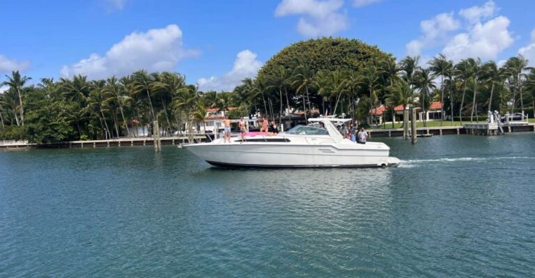 Miami: Private Yacht Rental Tour With Champagne And Snorkel Tour Highlights