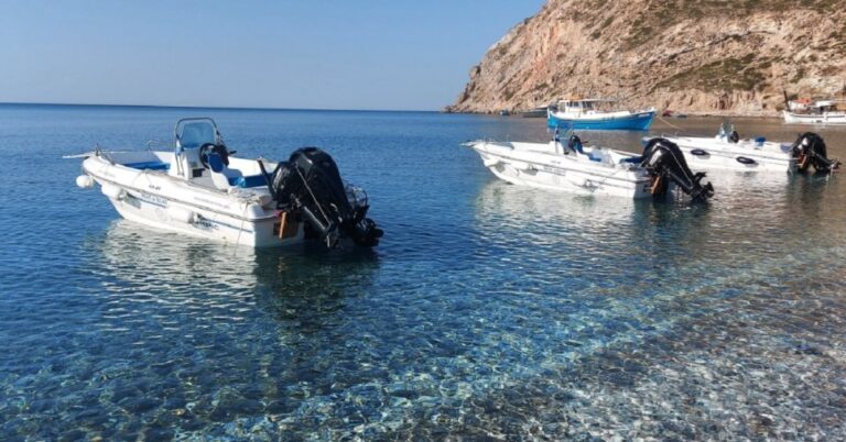 Milos: Boat Tour With A Driving Lesson Activity Highlights