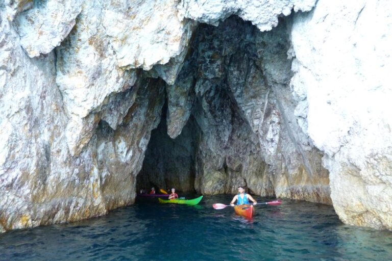 Milos: Guided Kayaking Trip With Snorkelling & Lunch Trip Overview