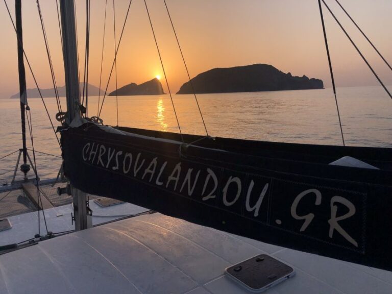 Milos: Sunset Catamaran Cruise With Kleftiko Visit Cruise Overview And Highlights