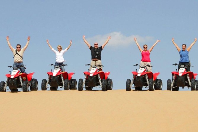 Morning Red Dunes Desert By Quad Bike, Dune Bashing, Camel Ride & Sandboarding Tour Overview