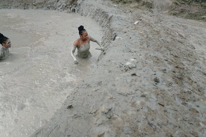 Mud Volcano Adventure Floating In The Smooth Mud