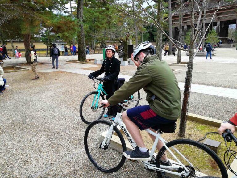 Nara: Nara Park Private Family Bike Tour With Lunch Tour Overview