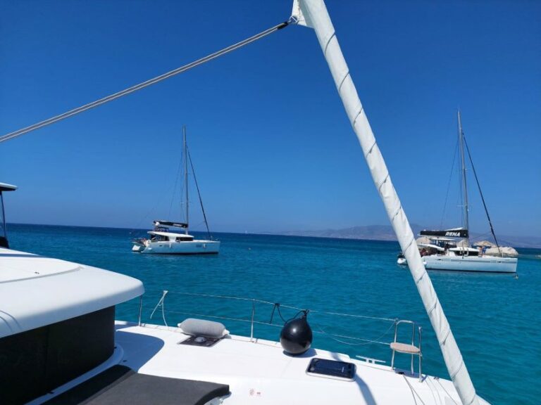 Naxos: Catamaran Cruise With Swim Stops, Food, And Drinks Cruise Overview