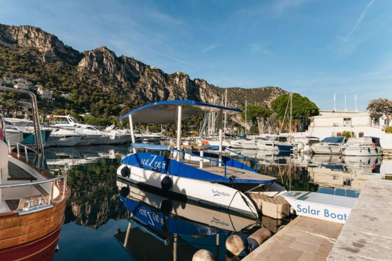 Nice: Private Evening Tour On Solar Powered Boat Tour Overview