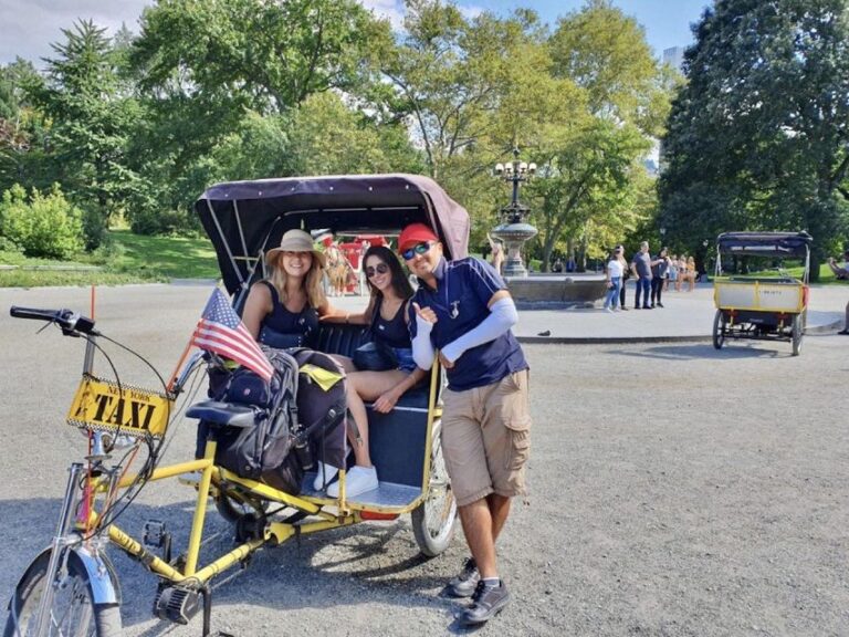 Nyc: Central Park Pedicab Highlights Tour Tour Overview