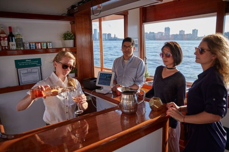 Nyc: Sunset Cruise On A Small Yacht With A Drink Activity Overview