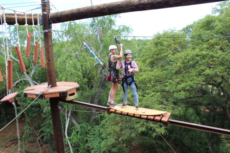 Oahu: Coral Crater Aerial Challenge Course Activity Overview