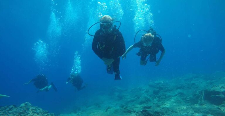 Oia: 2 Guided Scuba Dives Off Santorini For Certified Divers Activity Overview