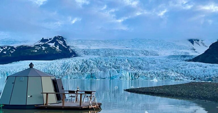 Overnight Adventure At The Fjallsarlon Aurorahut Exclusive Glacier Lagoon Accommodations