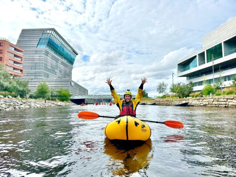 Packraft Tour On The Akerselva River Through Central Oslo Tour Duration And Pricing