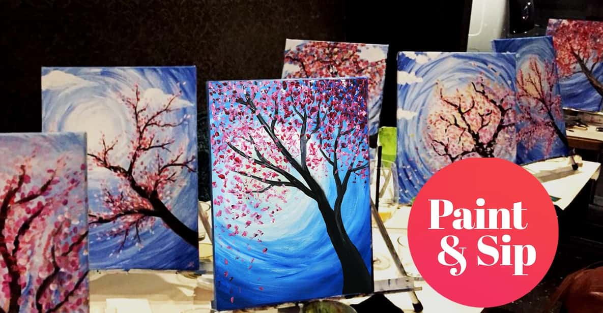 Paint & Sip: Paint and Wine Workshop With Welcome Drink - Inclusions