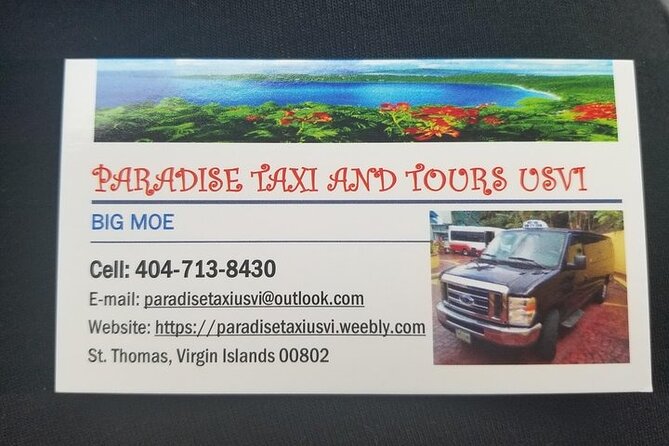 Paradise Taxi & Tours Usvi St.thomas Airport Transfer To Marriott Frenchman Cove Seamless Airport Arrival