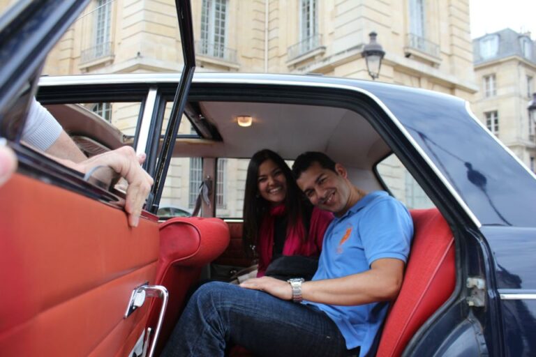 Paris: 1 Hour Tour In A Vintage Car Tour Details