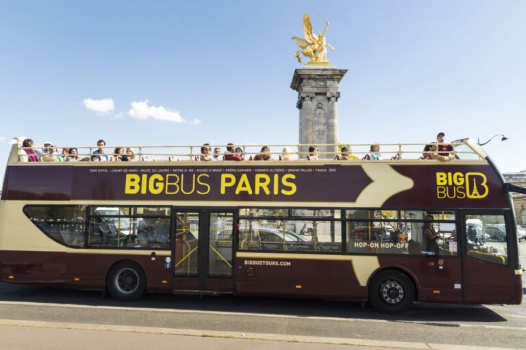 Paris: Big Bus Hop On Hop Off Tour & Panoramic Night Tour Tour Overview