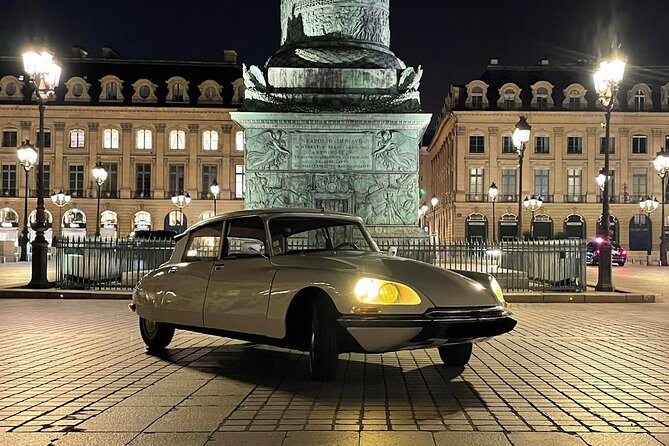 Paris by Night 1h Tour in Vintage Citroën DS With Open Roof - Tour Overview