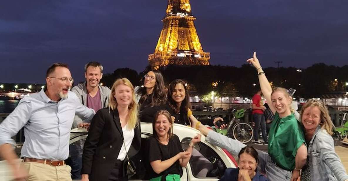 Paris: City Sightseeing Tour at Night in Vintage Car - Iconic Sights at Night