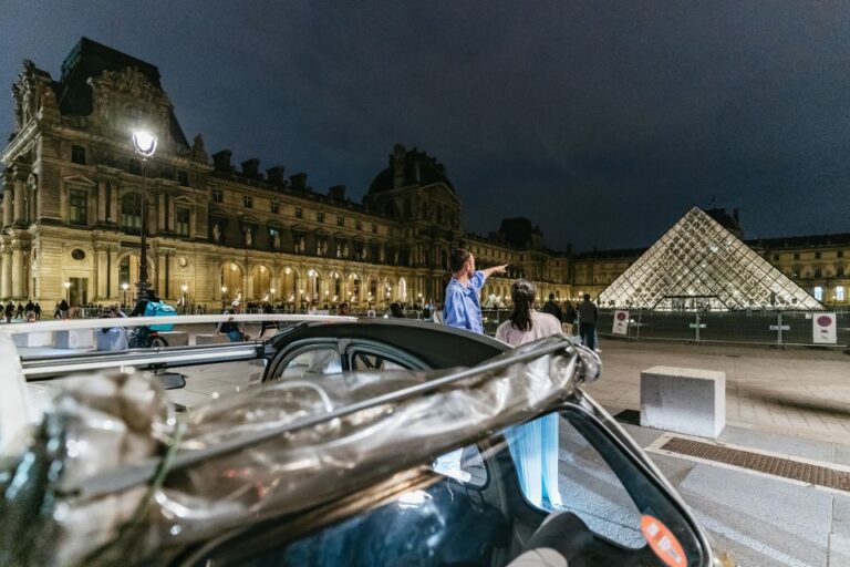 Paris: Discover Paris By Night In A Vintage Car With A Local Parisian Illuminations At Night