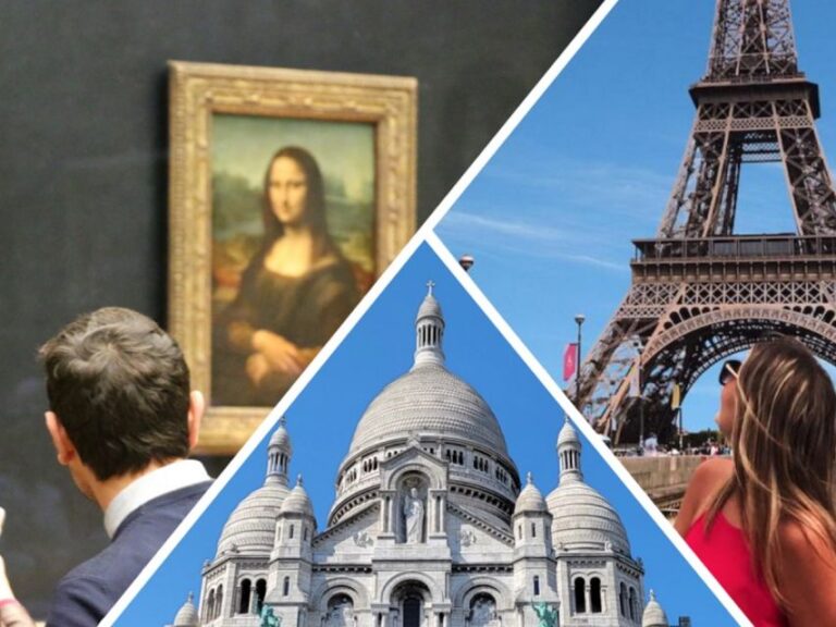 Paris: Highlights Tour With Eiffel Tower, Louvre, And Cruise Montmartre And The Wall Of Love