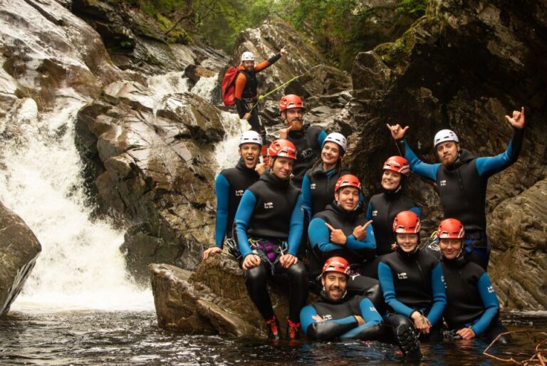 Perthshire: Discover Bruar Canyoning Experience Breathtaking Waterfalls And Landscapes