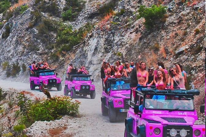 Pink Jeep Tour Alanya Jeep Safari Tour Overview