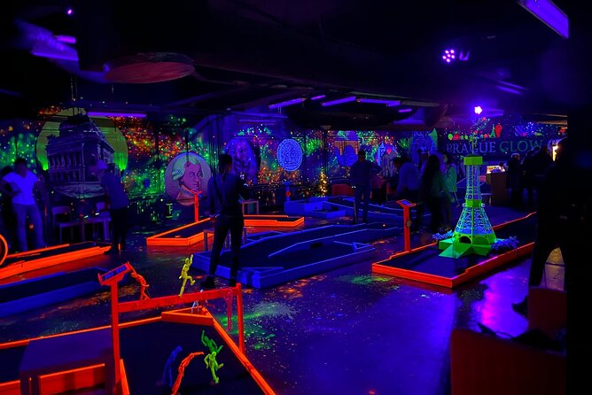 Prague Black Light Mini Golf Admission Ticket Overview Of Prague Black Light Mini Golf