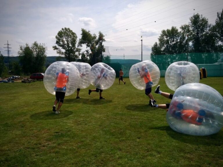 Prague: Bubble Football And Archery Combo Experience Experience Overview