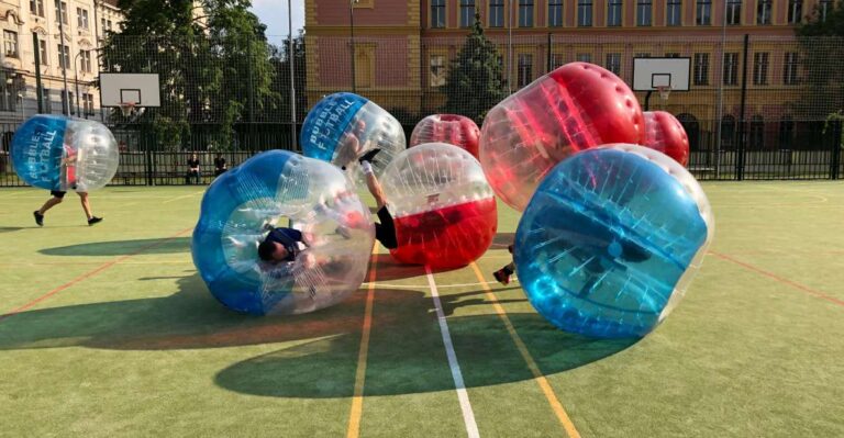 Prague: Bubbles Football In City Centre Of Prague Activity Overview