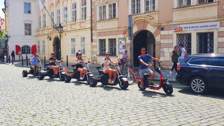 Prague: Panoramic Viewpoints Guided Electric Tricycle Tour Experience Highlights