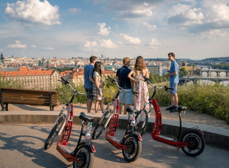 Prague: Small Group Or Private E Scooter Tour With Pickup Tour Overview