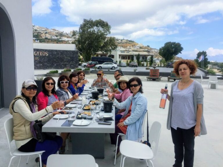 Private Group Visit To Akrotiri & 3 Wineries With Tastings Tour Overview