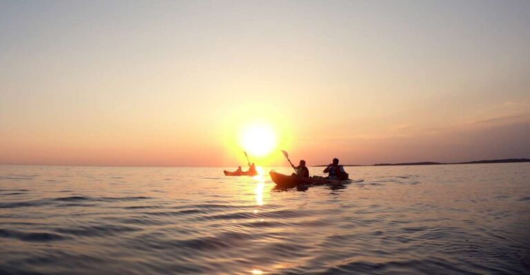 Pula: Sunset Kayak Tour With Snorkeling And Cliff Jumping Tour Overview And Pricing