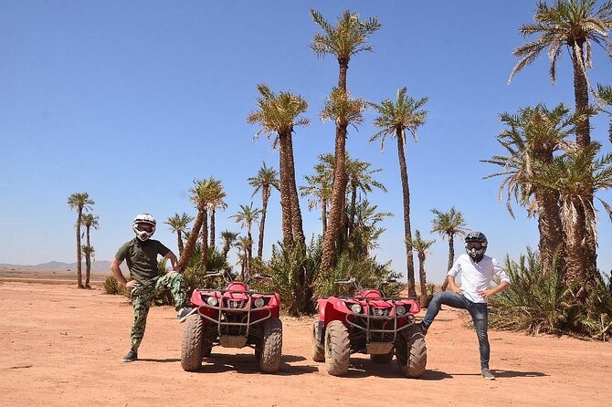 Quad Bike Ride Palm Grove Desert Of Marrakech Mountain Bike Explore Marrakechs Palm Grove And Desert