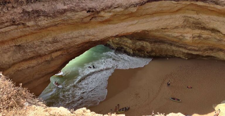 Quarteira: Benagil Cave Guided Catamaran Day Cruise & Drink Overview And Pricing