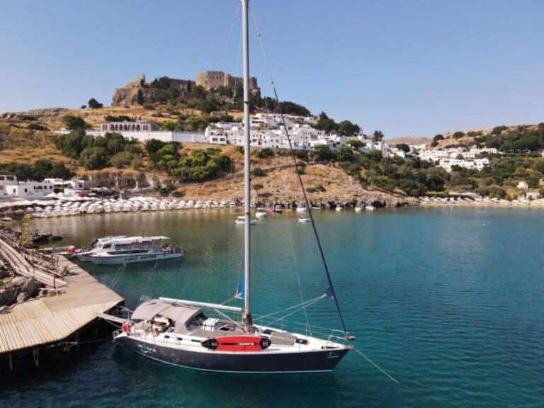 Rhodes Town: Private Sailing Cruise With Swim Stops & Meal Cruise Details And Pricing