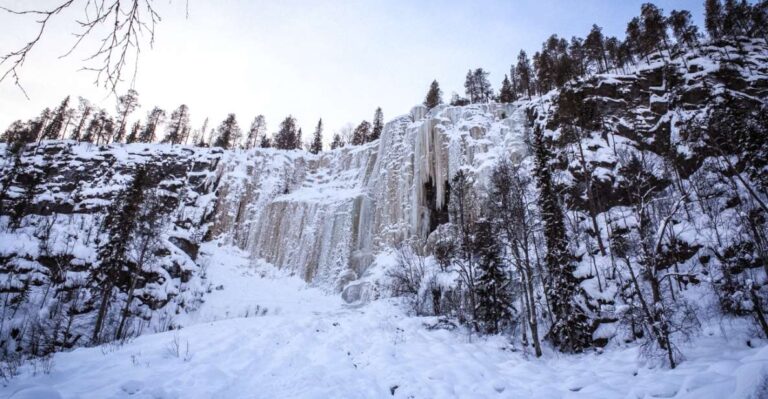 Rovaniemi: Frozen Waterfalls Korouoma Overview Of Korouoma