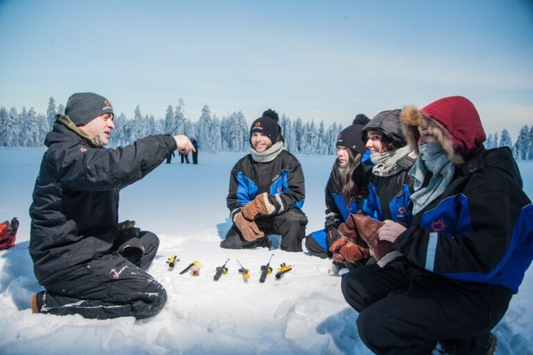 Rovaniemi: Guided Ice Fishing Experience Exploring The Winter Wonderland